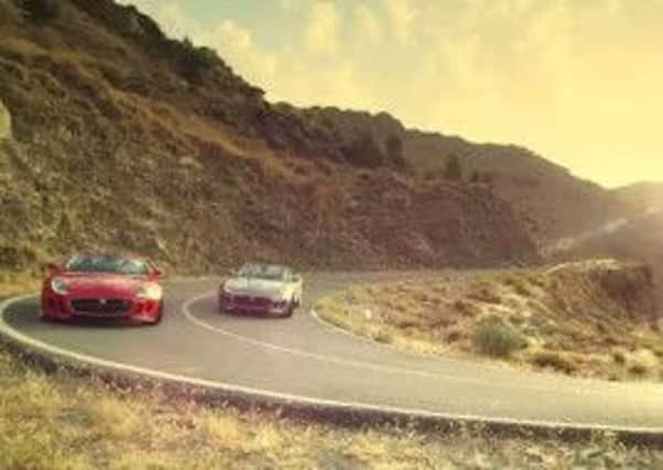 A still from one of the four adverts which were filmed on the Susten and the Grimsel passes in Switzerland