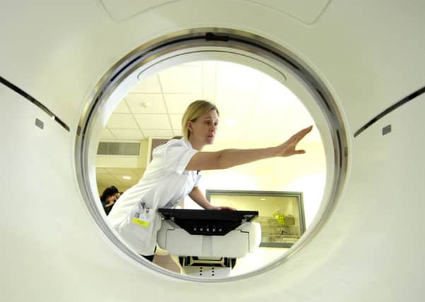 A radiographer checks one of the units used to treat cancer patients at the New Beatson West of Scotland centre. Picture: Donald MacLeod