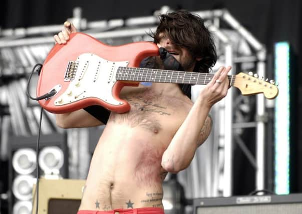 Simon Neil of Biffy Clyro at the 2008 festival - the band headline on Friday. Picture: Phil Wilkinson