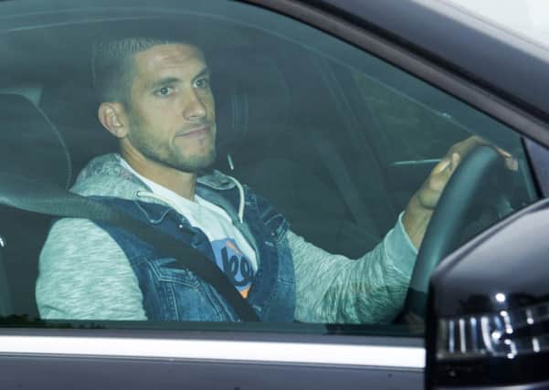 Ismael Bouzid arrives at Murray Park for a short trial with Rangers. Picture: SNS