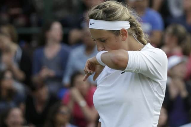 Victoria Azarenka of Belarus looks troubled during her defeat by Bojana Jovanovski of Serbia. Picture: Max Rossi/Reuters