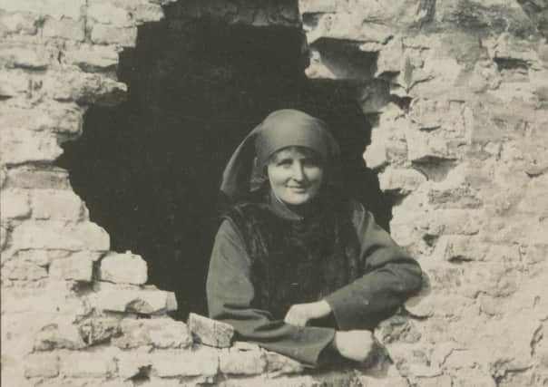 Mairi Chisholm set up a first aid station on the front line. Picture: Contributed