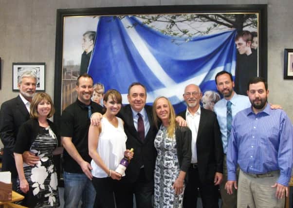 The First Minister meets eight of his American relatives. Picture: Contributed