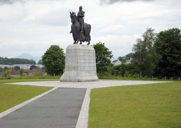 Statue of Robert the Bruce at Bannockburn. Picture: JP