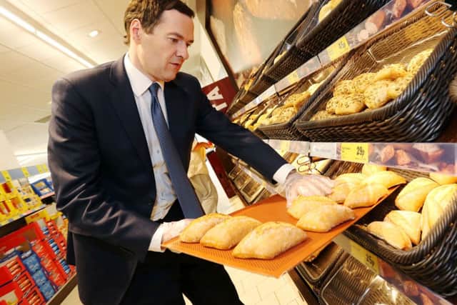 George Osborne visited a Lidl store on the same day as the Tesco AGM. Picture: Rex