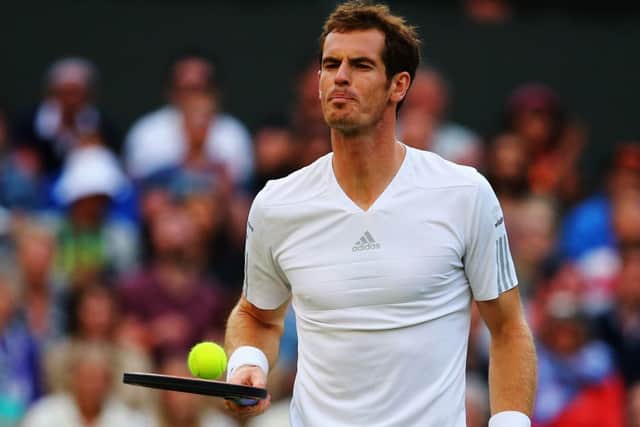 Andy Murray during his third round match against Roberto Bautista Agut. Picture: Getty