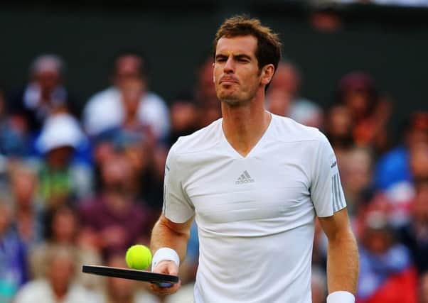 Andy Murray during his third round match against Roberto Bautista Agut. Picture: Getty
