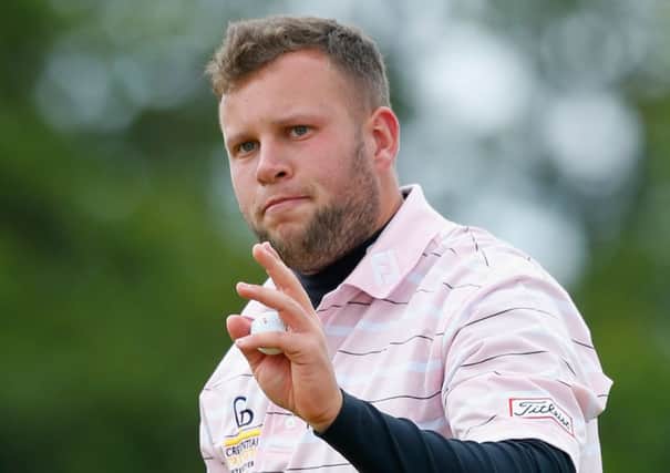 Andrew Johnston completes his third round at Aviemore, leading by two. Picture: Getty