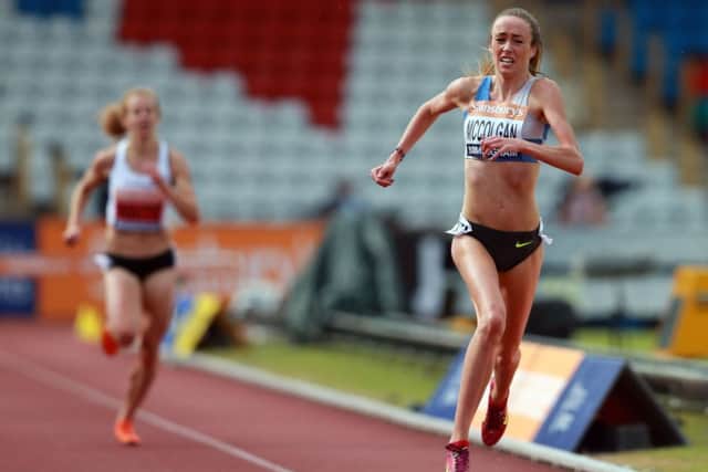 Eilish McColgan recovered from illness to win the womens 3,000m steeplechase. Picture: David Davies