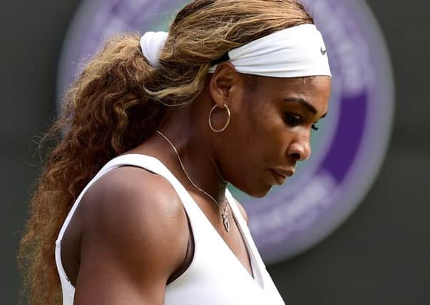 Serena Williams was left searching for answers after her defeat to Alize Cornet. Picture: Getty