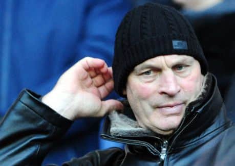 New Scotland coach elect Vern Cotter watches from the stand. Picture: Ian Rutherford