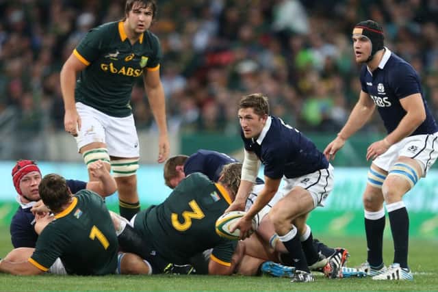 Scotland 'going in the right direction,' says scrum half Henry Pyrgos. Picture: Getty