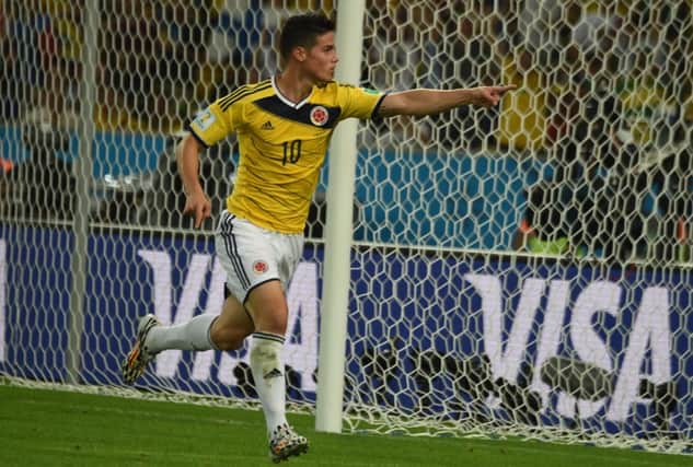 Colombia's midfielder James Rodriguez. Picture: Getty