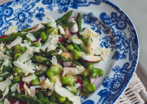 This summer salad is a great way to use the last of the British asparagus. Picture: Contributed.