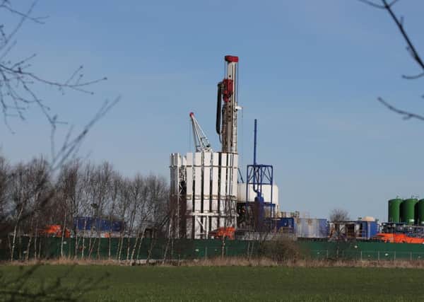 A fracking site, testing for shale gas. Picture: PA