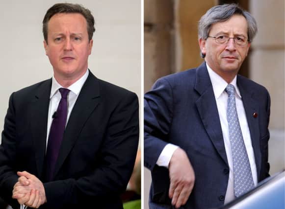 Tory MPs are toasting David Cameron for being a loser over Jean-Claude Juncker's appointment. Picture: PA