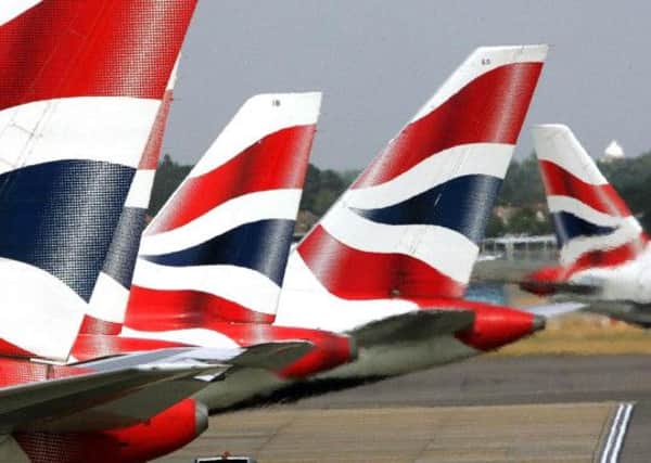 British Airways owner IAG slipped 3.5 per cent. Picture: PA