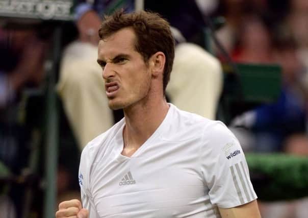 Andy Murray has reached the Wimbledon quarter finals after beating Kevin Anderson. Picture: PA