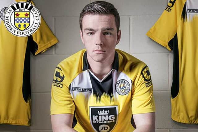 The new St Mirren change kit. Picture: Contributed