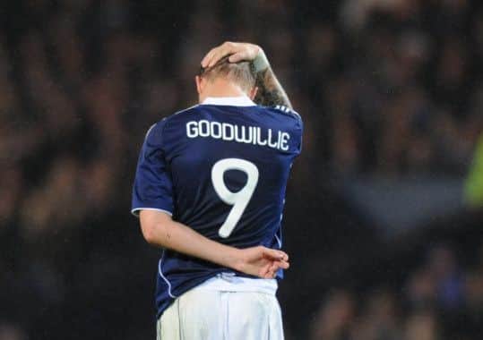 David Goodwillie: St Johnstone may move for ex-Dundee United striker. Picture: Ian Rutherford