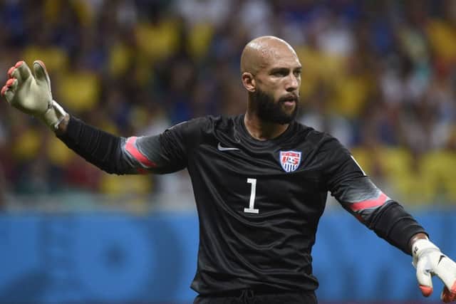 Tim Howard made 16 saves against Belgium - the most in any World Cup match since 1966. Picture: Getty