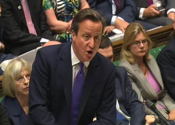 Prime Minister David Cameron speaks during Prime Minister's Questions. Picture: PA