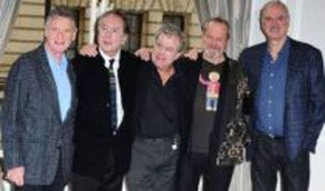 The Monty Python team reunited for the gig in London. Picture: Johnston Press