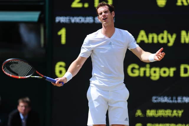 Murray crashed out at the quarter final stage. Picture: Ian Rutherford