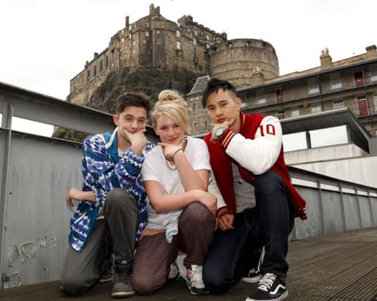 The Dance Base crew show some moves to promote the "Ultimate Boyband Workshop". Pic: TSPL