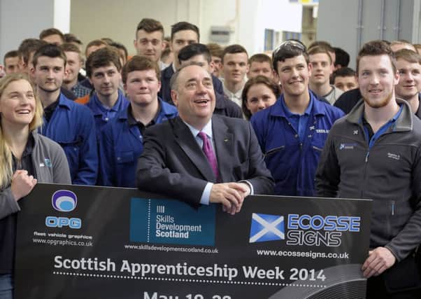 Projects such as Scottish Apprenticeship Week have helped to drive the focus onto gaining teenagers work. Picture: TSPL