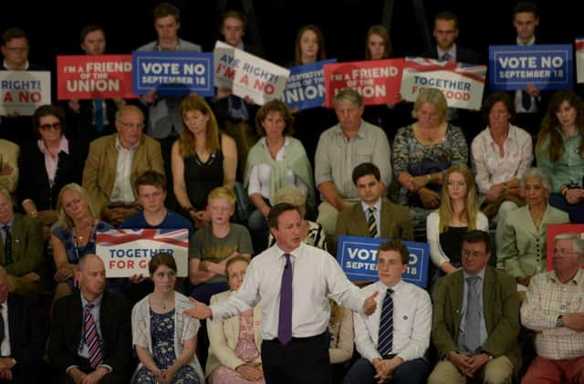 David Cameron, on a visit to Scotland, said: 'Glasgow is one of the UK's greatest cities.' Picture: SWNS