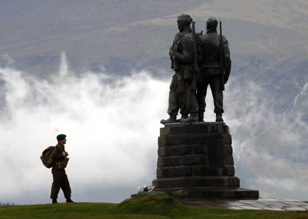 The commando memorial in Spean Bridge, where tremors were felt. Picture: Ian Rutherford