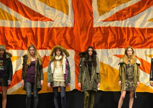 Models on the catwalk during the Superdry catwalk show, at the Old Sorting Office. Picture: Contributed