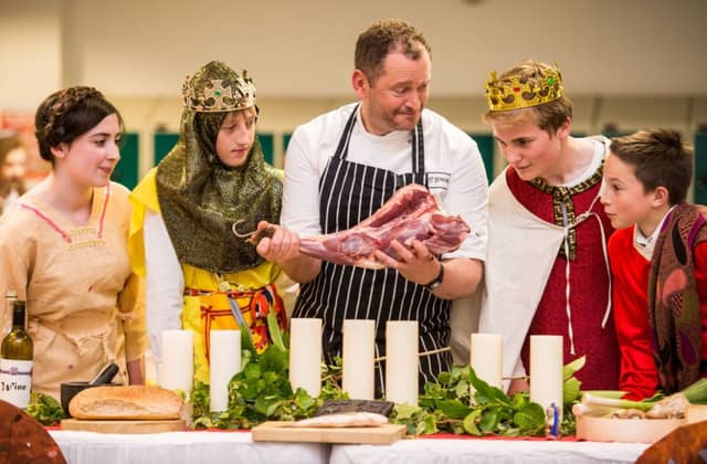 Chef Neil Forbes helps launch
A Feast of Food and History at the Bannockburn Live event. Picture: Ian Georgeson