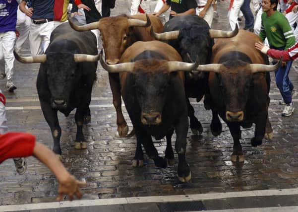 The markets are gripped in a Pamplonastyle bull run. Picture: Getty