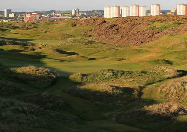 Looking back towards the greens  at Royal Aberdeen Golf Club in Aberdeen, Scotland. Picture: Getty