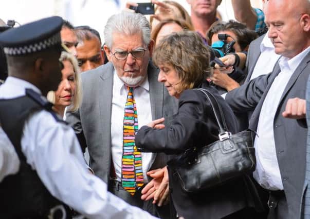 Rolf Harris  arrives at Southwark Crown Court to be sentenced. Picture: PA