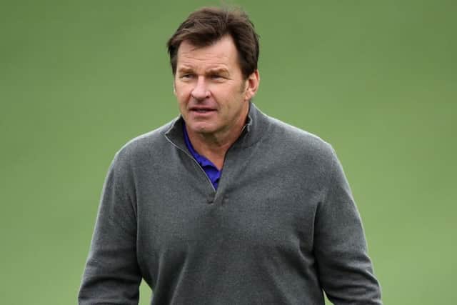 Sir Nick Faldo of England in action. Picture: Getty