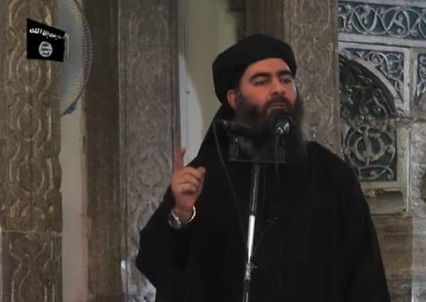 Picture allegedly showing the leader of the Islamic State (IS) jihadist group, Abu Bakr al-Baghdadi, aka Caliph Ibrahim. Picture: Getty