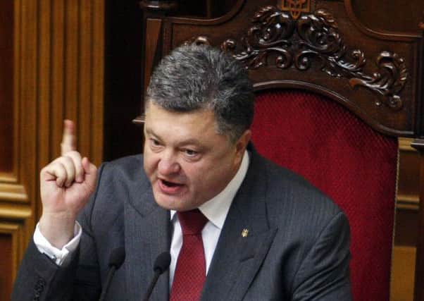 Ukrainian President Petro Poroshenko claims his troops have retaken Slovyansk. Picture: Getty