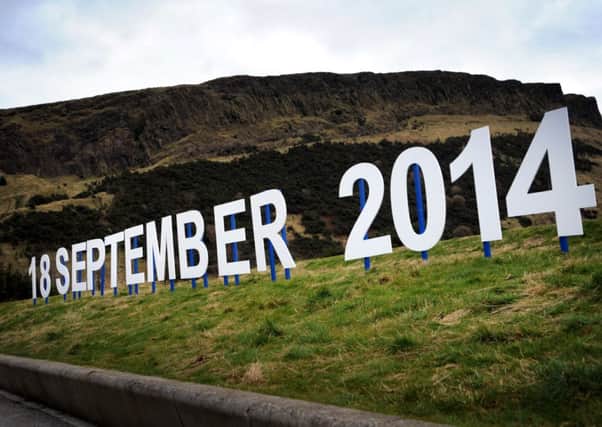 The Yes camp are 18 points behind in the new TNS poll. Picture: Jane Barlow