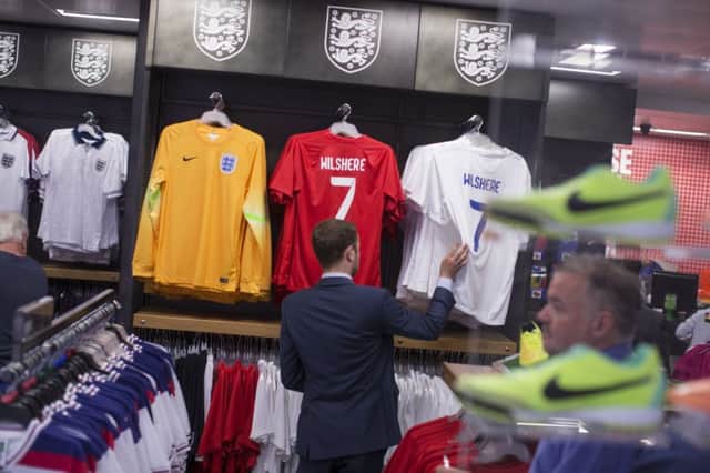 England did badly, but replica kit sales helped retailers to score. Picture: Getty Images