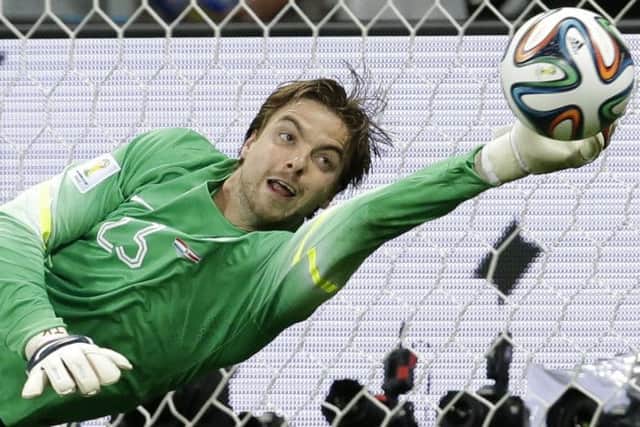 Tim Krul saves the last penalty to book a semi-final clash with Argentina. Picture: AP