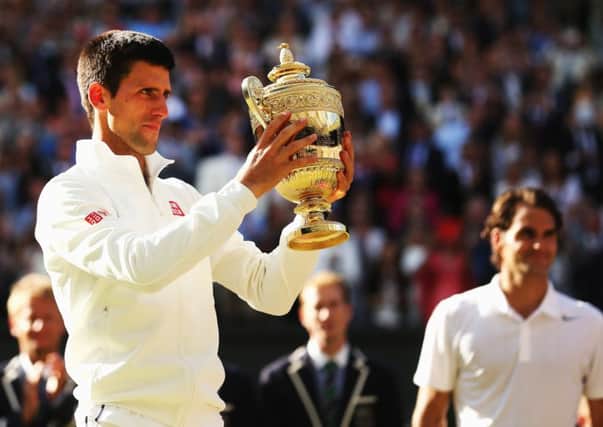 Djokovic wins his second Wimbledon title after an epic battle with Federer. Picture: Getty