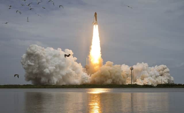 On this day in 2011 the end of an era was signalled as the space shuttle Atlantis launched from Cape Canaveral in Florida. Picture: Getty
