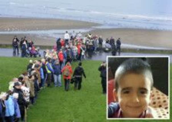 Thousands of people joined police in searches for Mikaeel Kular. Picture: Hemedia