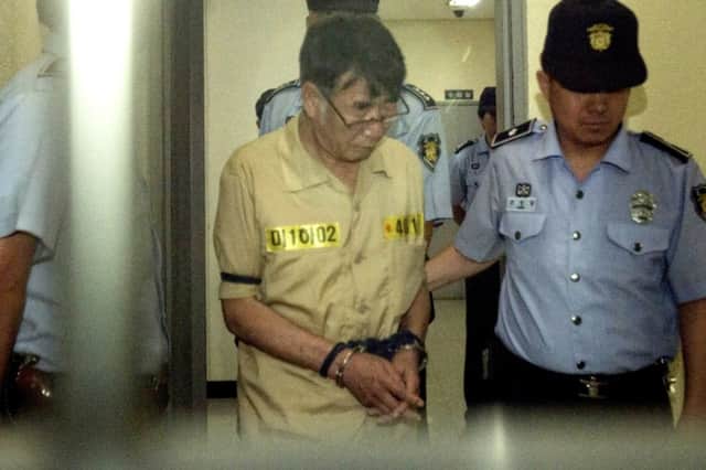 Sewol captain Lee Joon-seok is on trial with 14 others. Picture: Getty