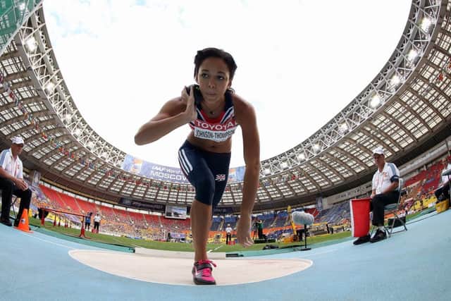 Katarina Johnson-Thompson is anticipating the day when she can compete against Jessica Ennis-Hill. Picture: Getty