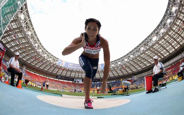 Katarina Johnson-Thompson is anticipating the day when she can compete against Jessica Ennis-Hill. Picture: Getty