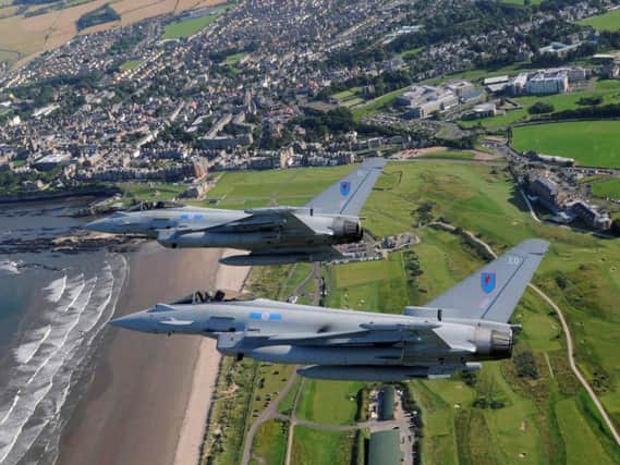 Typhoon aircraft pilots have to wait for a crucial collision warning system. Picture: RAF Leuchars